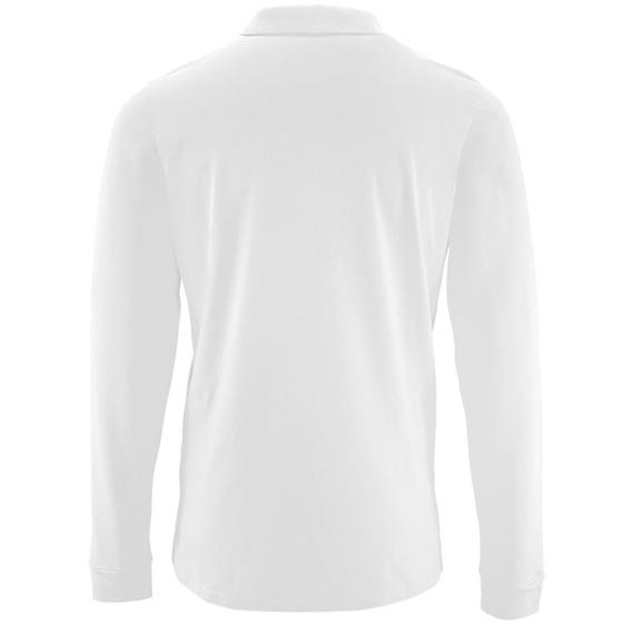 Рубашка поло мужская с длинным рукавом Perfect LSL Men белая, размер XL