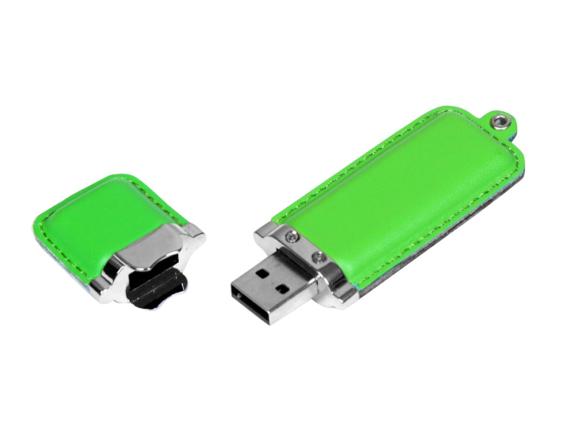 USB 2.0- флешка на 16 Гб классической прямоугольной формы