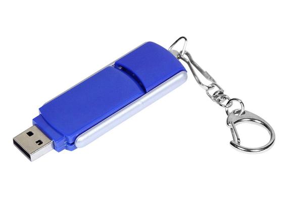 USB 3.0- флешка промо на 64 Гб с прямоугольной формы с выдвижным механизмом