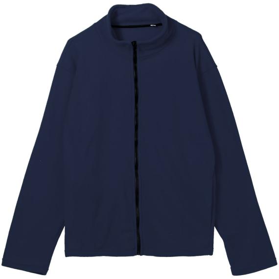 Куртка флисовая унисекс Manakin, темно-синяя, размер M/L