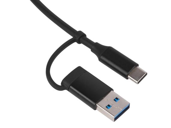 USB-хаб «Link» с коннектором 2-в-1 USB-C и USB-A, 2.0/3.0