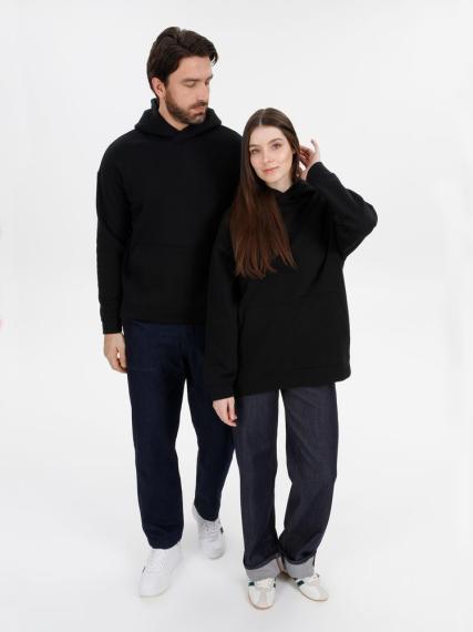 Худи оверсайз унисекс Snuggie, черное, размер M/L