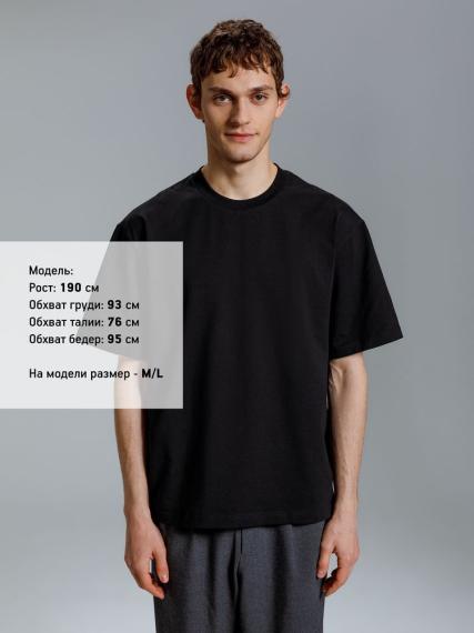 Футболка оверсайз Kangas, черная, XL/XXL