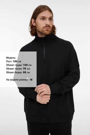 Толстовка унисекс S3, черная, размер XS/S