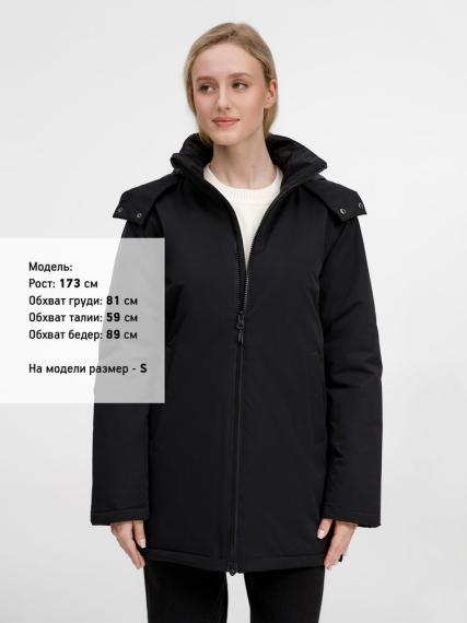Куртка-парка унисекс Sfera, черная, размер 3XL