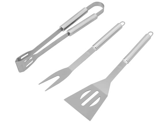 Набор для барбекю в кейсе: лопатка, щипцы, вилка «Salvy»