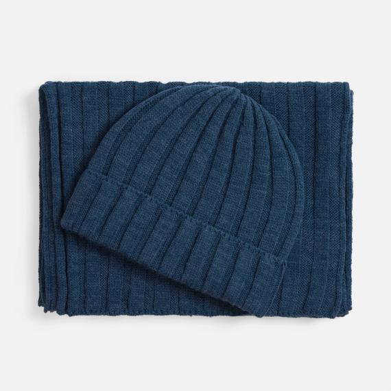 Шарф Metelitsa, синий меланж (джинс)