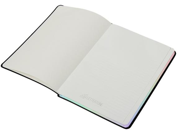 Блокнот А5 в гибкой обложке «Fellini» с голографическим срезом