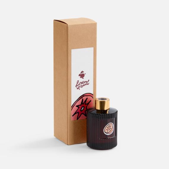 Диффузор ароматический Fragnola, грейпфрут и ветивер, бордовый