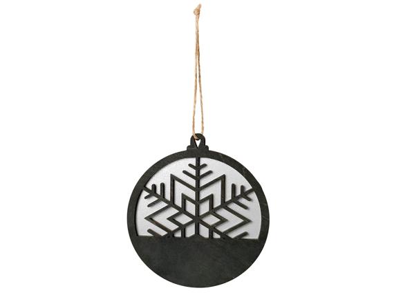 Подвеска деревянная «Noirflake»