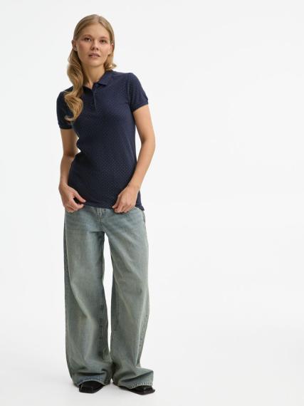 Рубашка поло женская Brandy Women темно-синий с белым, размер XS