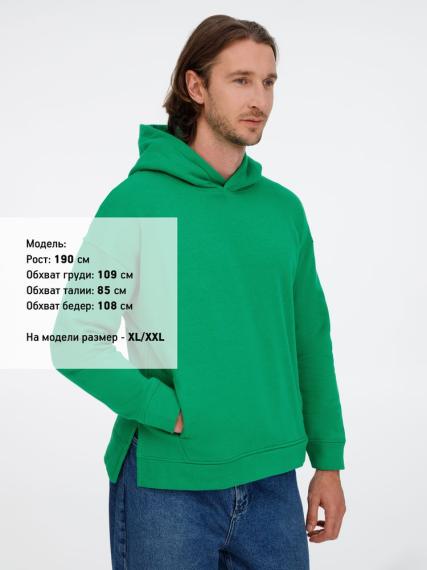 Худи оверсайз унисекс Tolla, зеленое, размер M/L