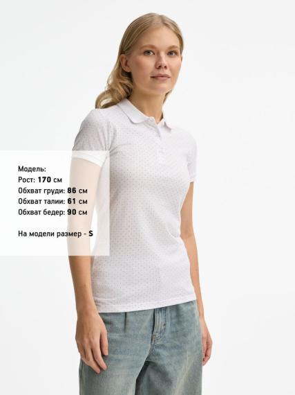 Рубашка поло женская Brandy Women белый/темно-синий, размер XS