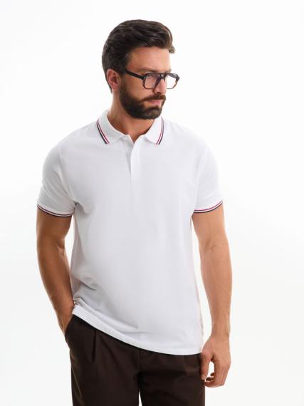 Рубашка поло мужская Prestige Men белая, размер S