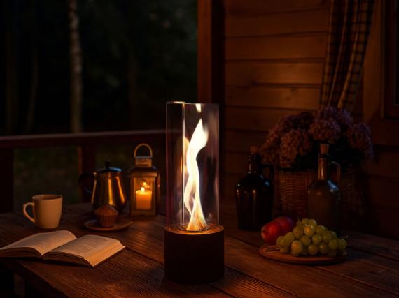 Биокамин с вьющимся пламенем «Dance of flame»