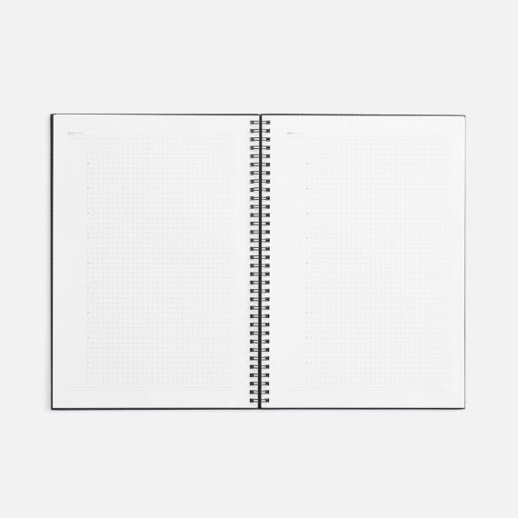 Ежедневник Notera Maxi, недатированный, черный