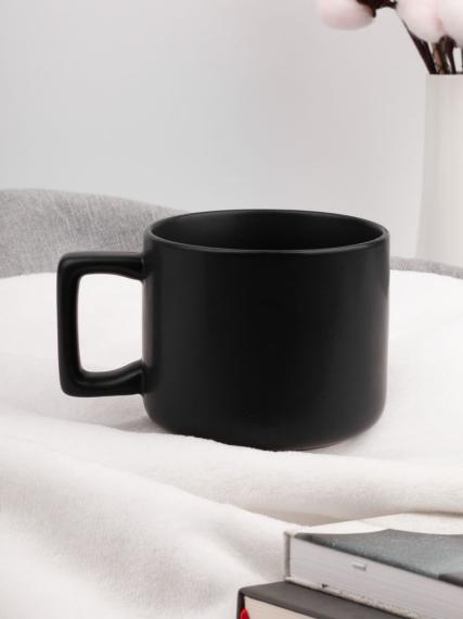 Чашка Jumbo в коробке матовая, черная