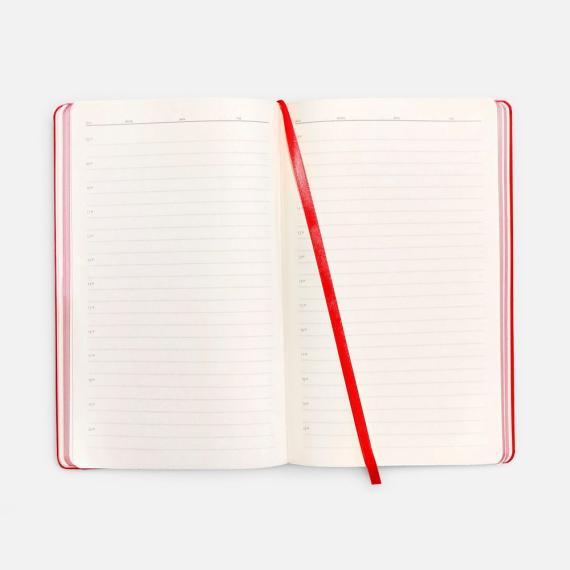 Ежедневник Shall Light, недатированный, красный