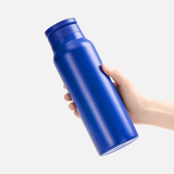 Термобутылка Magnus с магнитным держателем для телефона, синяя