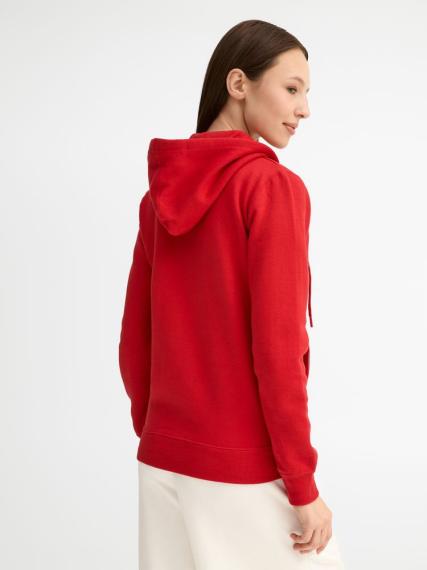Толстовка женская на молнии с капюшоном Seven Women, красная, размер XL