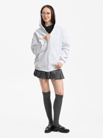 Толстовка унисекс оверсайз Sartoro, белая, размер XS/S