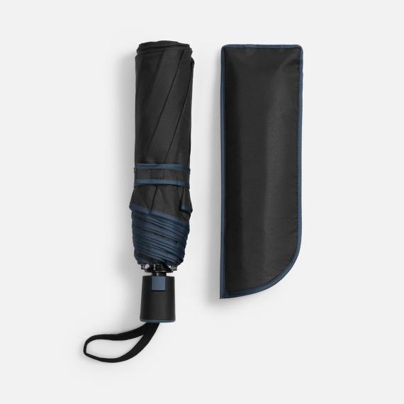 Зонт складной Edgeline, темно-синий