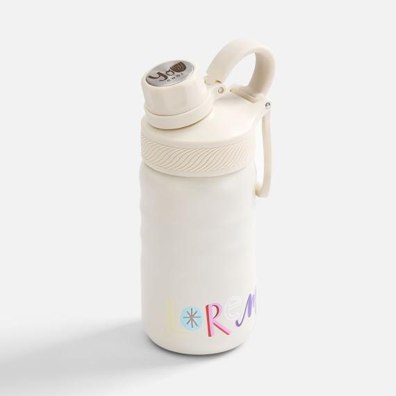 Термобутылка Fujisan 2.0 без логотипа, белая (молочная)