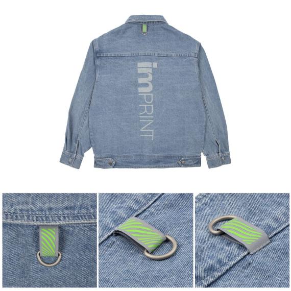 Куртка джинсовая O2, голубая, размер 3XL/4XL