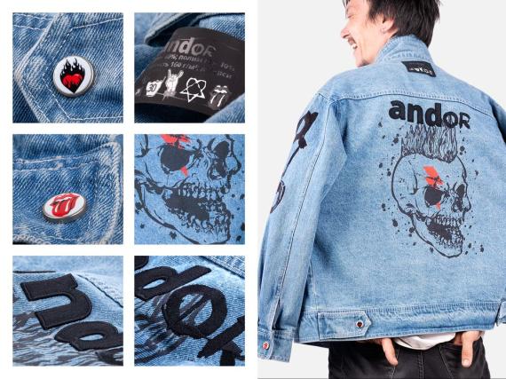 Куртка джинсовая O2, голубая, размер 3XL/4XL