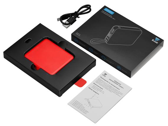 Внешний аккумулятор со встроенным кабелем USB-C «Дэнси», 5000 мАч