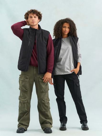 Жилет софтшелл унисекс Falcon BW, синий, размер XS