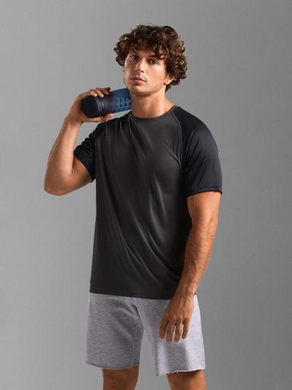 Футболка спортивная унисекс Vortex, черная, размер M