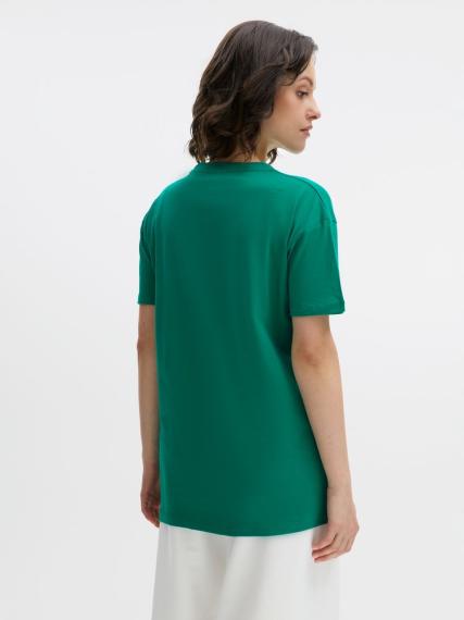 Футболка Regent 150 зеленая (изумрудная), размер M