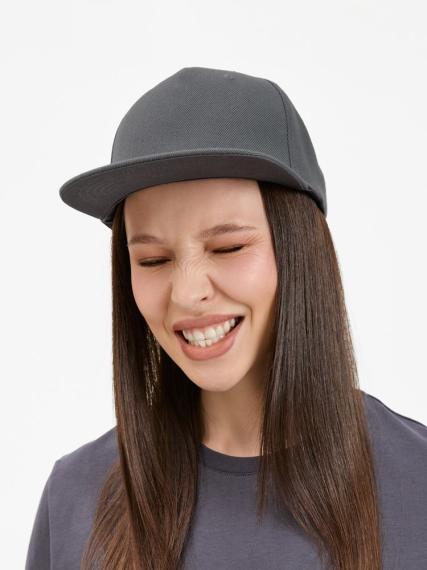 Бейсболка Epicore с прямым козырьком, серая