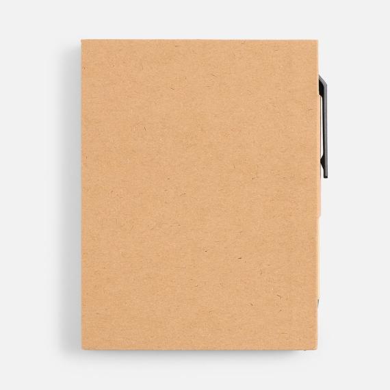 Мини-блокнот Eco Light с ручкой с черными элементами, ver.2