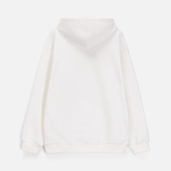 Худи унисекс оверсайз Songo, молочно-белое, размер XS/S