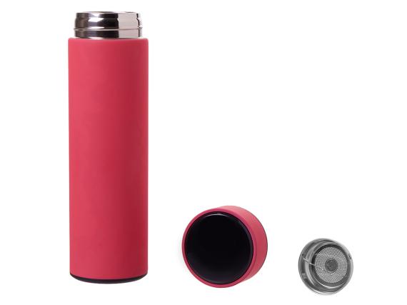 Термос FAMILY MARK LED, индикатор, soft touch