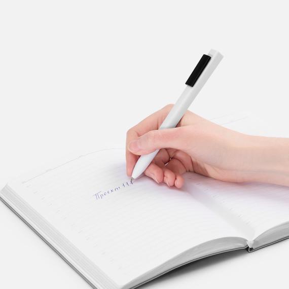 Ручка шариковая Swiper SQ, белая с черным