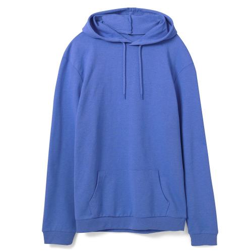 Толстовка с капюшоном унисекс Hoodie, ярко-синий меланж, размер XL